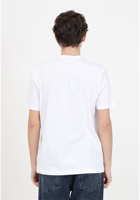 T-shirt bianca da uomo con stampa logo mini scudetto BLAUER | T-shirt | 24SBLUH02145-004547100