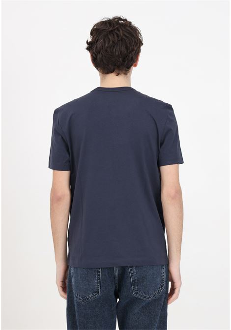 Midnight blue men's T-shirt with mini shield logo print BLAUER | T-shirt | 24SBLUH02145-004547888