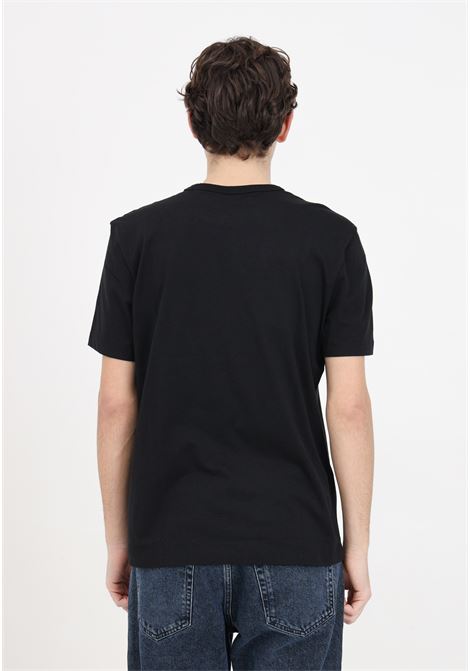 T-shirt nera da uomo con stampa logo mini scudetto BLAUER | T-shirt | 24SBLUH02145-004547999
