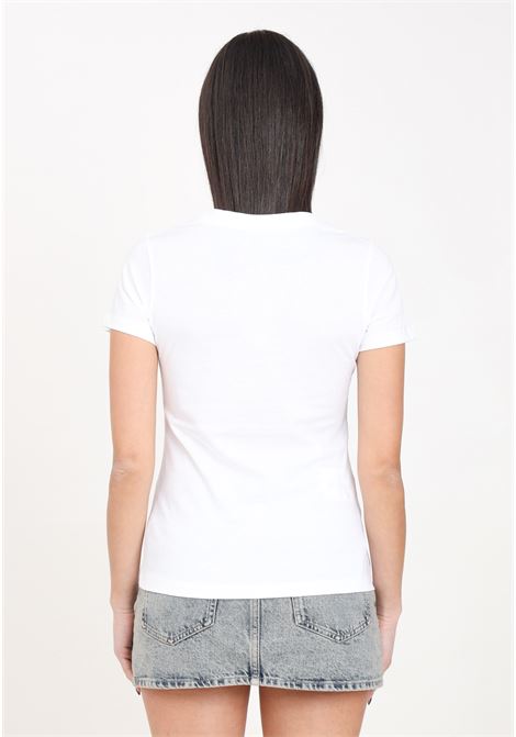 T-shirt da donna bianca con stampa logo in contrasto CALVIN KLEIN JEANS | T-shirt | J20J2223430K40K4