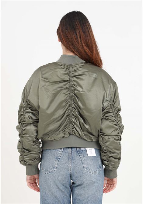 Olive green women's jacket with pockets CALVIN KLEIN JEANS | Jackets | J20J222591LDYLDY