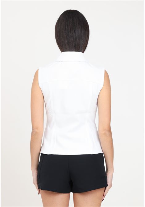 White women's vest in coated Milano Jersey CALVIN KLEIN JEANS | J20J223390YAFYAF