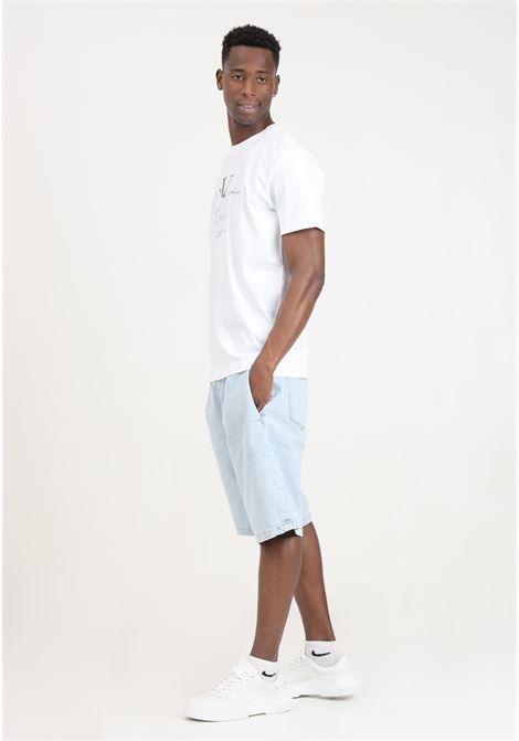 Men's shorts in light denim CALVIN KLEIN JEANS | J30J3248751AA1AA