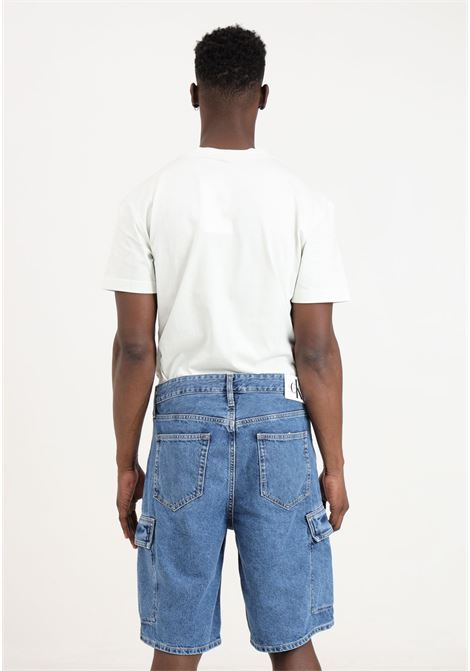 Shorts da uomo in denim medium CALVIN KLEIN JEANS | Shorts | J30J3248771A41A4