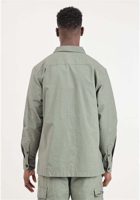 Camicia da uomo verde militare utility overshirt CALVIN KLEIN JEANS | J30J325174LDYLDY