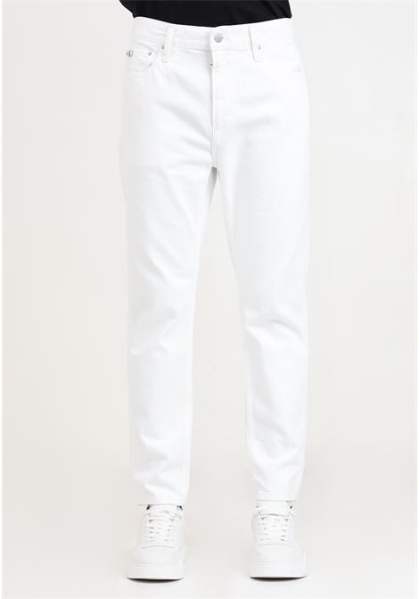 White dad jean men's jeans CALVIN KLEIN JEANS | Jeans | J30J3260801AA1AA