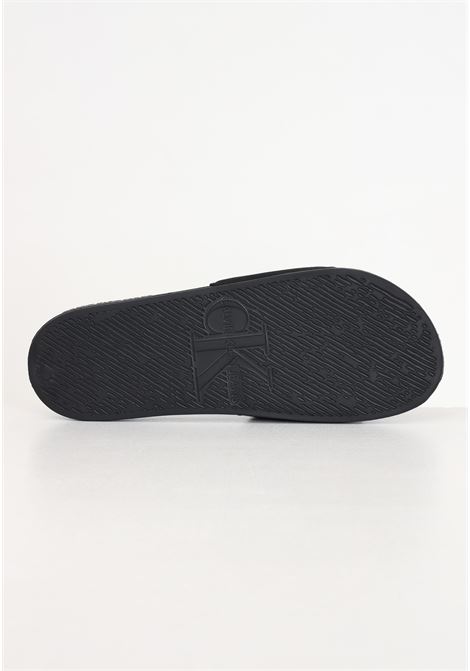 Black slide monogram co men's slippers CALVIN KLEIN JEANS | Slippers | YM0YM00061BDSBDS