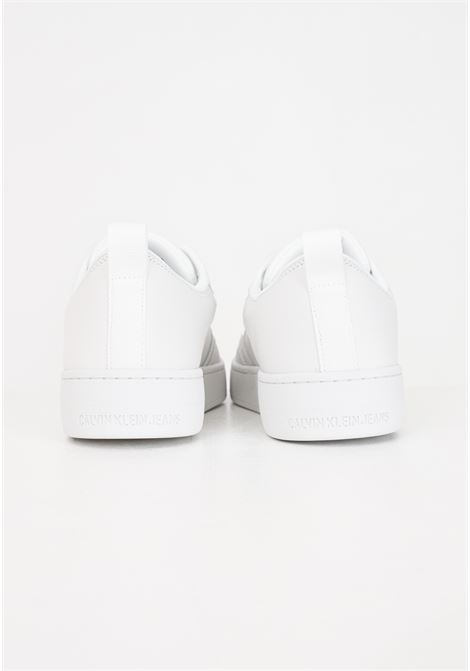 White men's sneakers with embossed logo CALVIN KLEIN JEANS | YM0YM005740K40K4