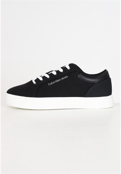 Classic cupsole low lth dc sneakers for men in black bright white CALVIN KLEIN JEANS | Sneakers | YM0YM009760GM0GM