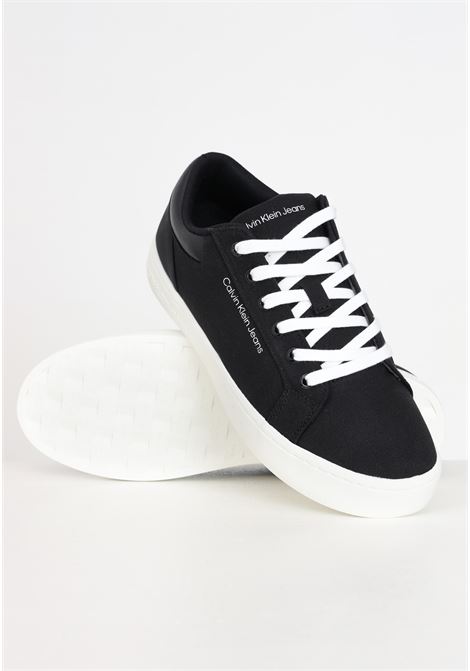 Classic cupsole low lth dc sneakers for men in black bright white CALVIN KLEIN JEANS | YM0YM009760GM0GM