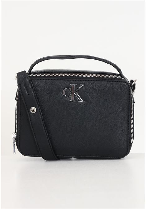 Black women's bag Minimal Monogram camera bag CALVIN KLEIN | Bags | K60K610683BDS
