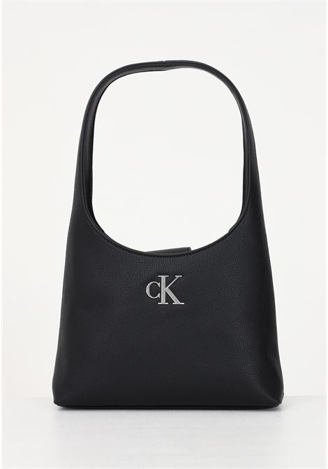 Black women's bag Minimal Monogram Shoulder bag CALVIN KLEIN | K60K610843BDS