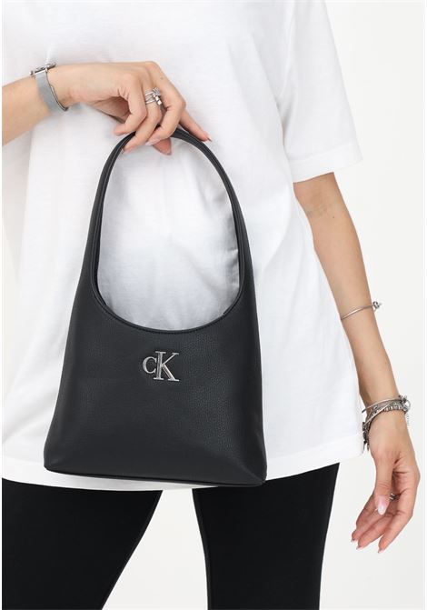 Black women's bag Minimal Monogram Shoulder bag CALVIN KLEIN | Bags | K60K610843BDS