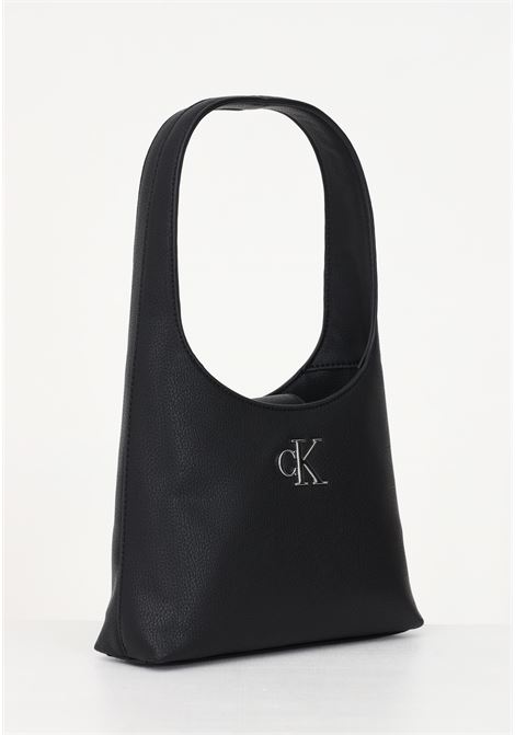 Black women's bag Minimal Monogram Shoulder bag CALVIN KLEIN | K60K610843BDS