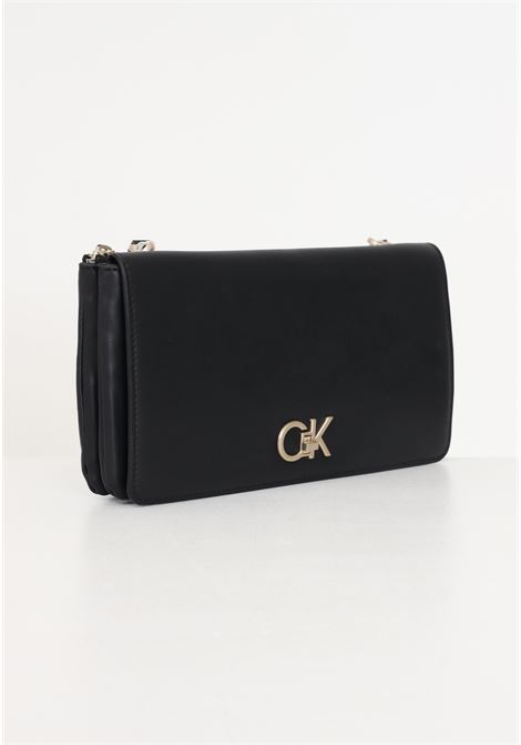 Re-lock double gusette black women's bag CALVIN KLEIN | K60K611336BEH