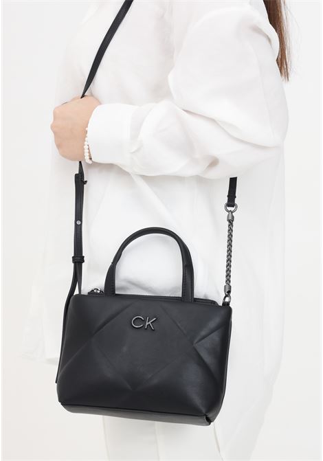 Black Re-lock Quick Tote Mini women's bag CALVIN KLEIN | K60K611340BEH