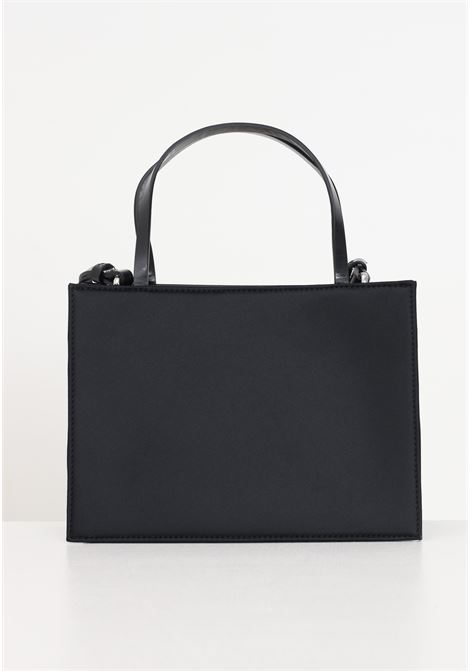 Black satin women's bag CK Square Shoulder Bag CALVIN KLEIN | Bags | K60K611358BEH