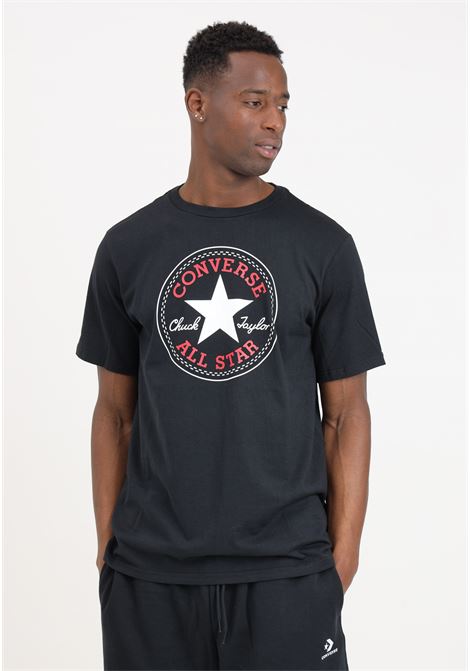 Go to all star patch men's black t-shirt CONVERSE | 10025459-A01.