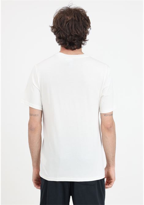 T-shirt da uomo beige patch logo verde CONVERSE | T-shirt | 10027274-A01.