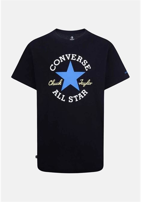 Black baby girl t-shirt with color print on the front CONVERSE | T-shirt | 9CF394023