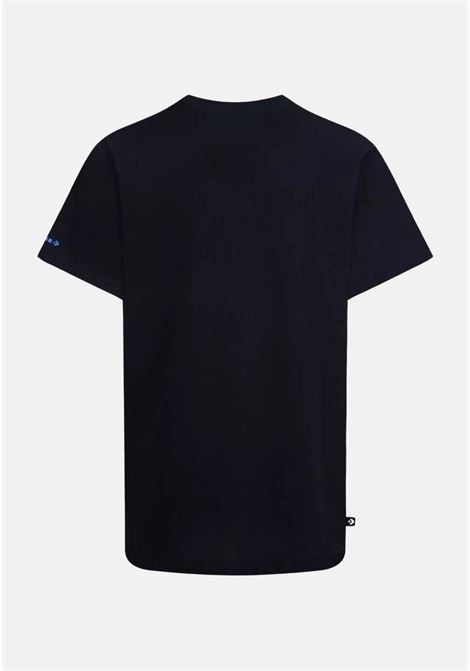 T-shirt nera bambino bambina con stampa a colori sul davanti CONVERSE | T-shirt | 9CF394023