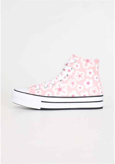 Chuck Taylor All Star Lift Platform Flower Embroidery women's sneakers CONVERSE | Sneakers | A06324C.