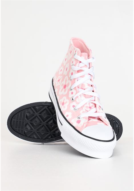 Chuck Taylor All Star Lift Platform Flower Embroidery women's sneakers CONVERSE | A06324C.