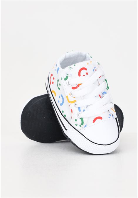 Sneakers CTAS CRIBSTER MID tela neonato bianche multicolor CONVERSE | Sneakers | A06353C.