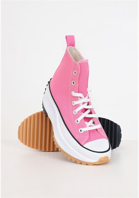 Sneakers da donna rosa e bianche Run star hike hi CONVERSE | Sneakers | A08735C.