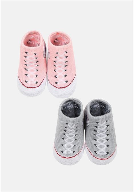Converse Neonato rosa e grigie Baby Chuck Booties 2 pk CONVERSE | Sneakers | LC0001A8J