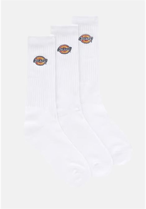 White logo socks in a 3 pack for men and women DIckies | DK0A4X82WHX1WHX1