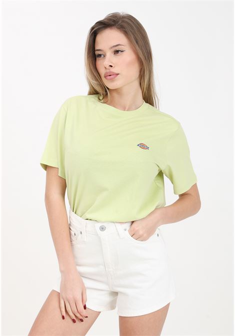 T-shirt da donna verde con stampa logo sul petto DIckies | T-shirt | DK0A4XDAH141H141