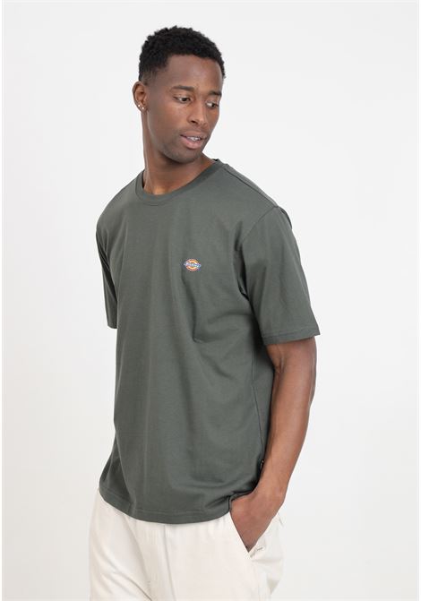 T-shirt da uomo verde con stampa logo DIckies | T-shirt | DK0A4XDBOGX1OGX1
