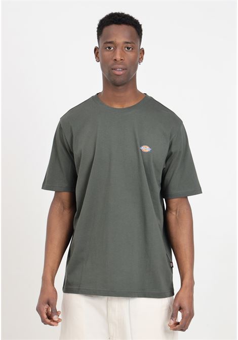 T-shirt da uomo verde con stampa logo DIckies | DK0A4XDBOGX1OGX1