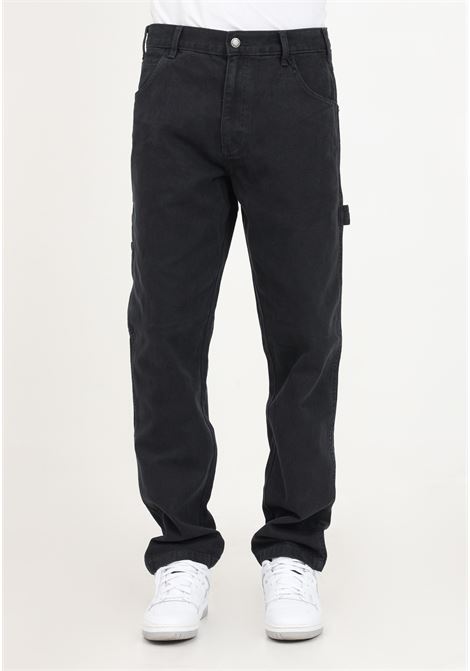 Black men's jeans with logo label DIckies | DK0A4XIFC401C401