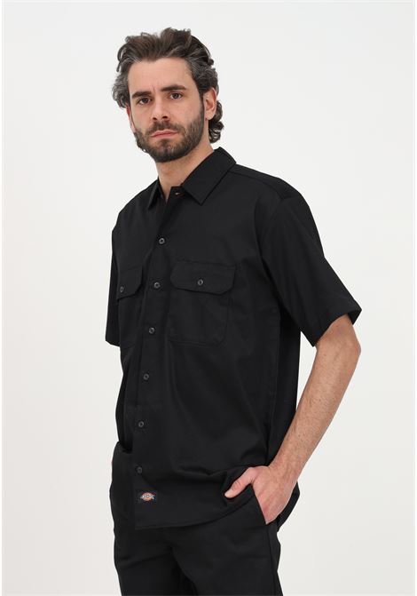 Camicia casual nera da uomo a manica corta DIckies | Camicie | DK0A4XK7BLK1BLK1