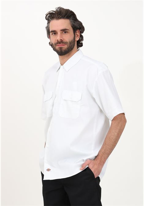 White casual shirt for men with short sleeves DIckies | Shirt | DK0A4XK7WHX1WHX1