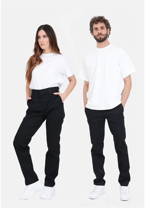 Slim fit black trousers for men and women DIckies | DK0A4XK8BLK1BLK1