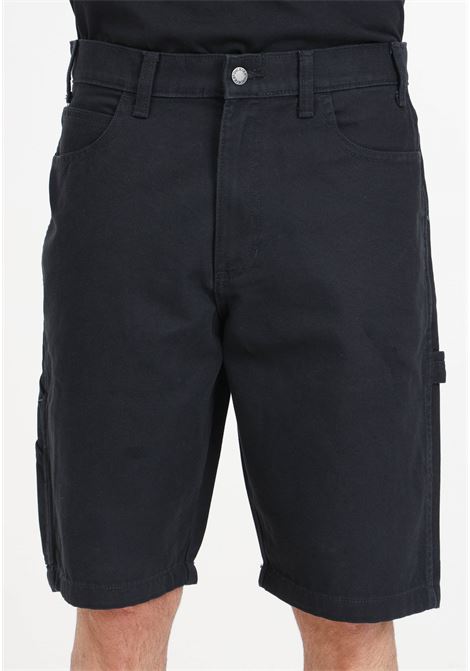 Shorts da uomo neri con etichetta logata DIckies | Shorts | DK0A4XNGC401C401