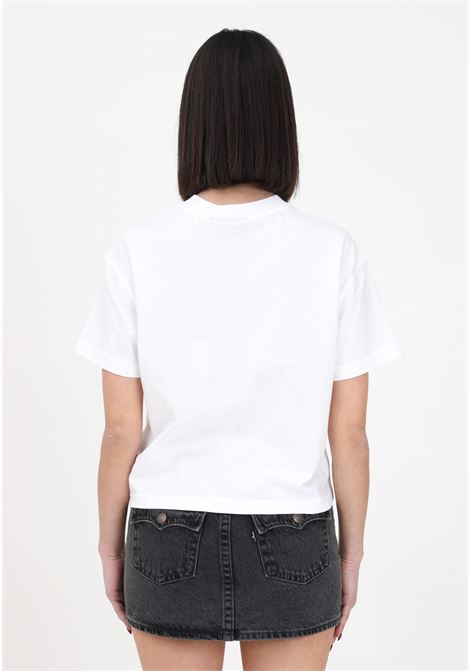 T-shirt casual bianca da donna con patch logo DIckies | T-shirt | DK0A4Y8LWHX1WHX1