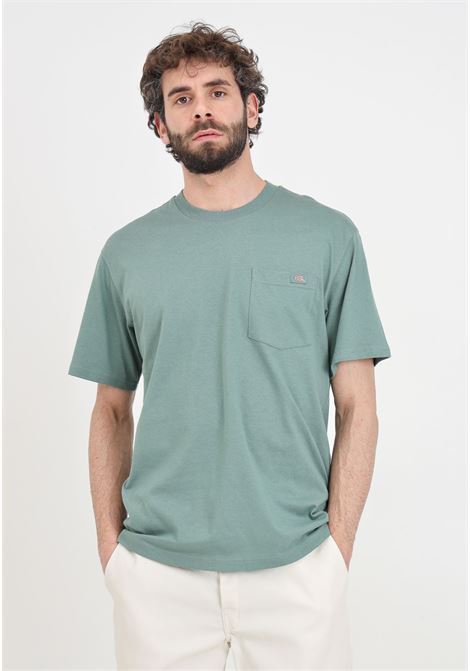 T-shirt da uomo verde con tasca sul petto con patch logo DIckies | T-shirt | DK0A4YFCH151H151
