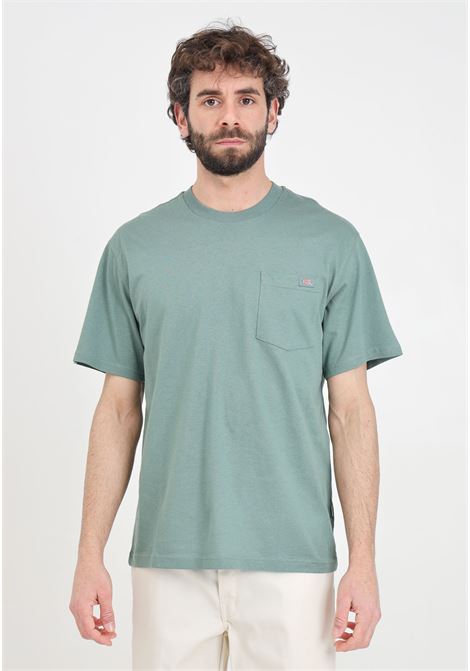 Green men's T-shirt with chest pocket with logo patch DIckies | T-shirt | DK0A4YFCH151H151