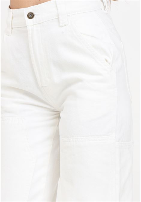 Jeans da donna bianchi con doppie ginocchiere DIckies | DK0A4YGLWHX1WHX1