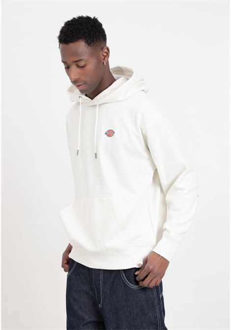White men's sweatshirt with logo patch DIckies | Hoodie | DK0A4YLYECR1ECR1