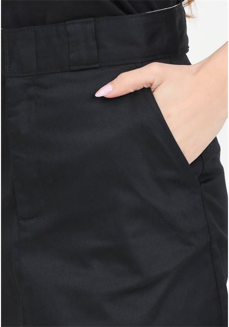 Short black women's skirt with logo label on the back DIckies | Skirts | DK0A4YQHBLK1BLK1