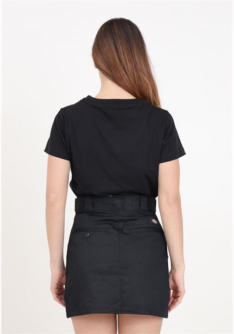 Short black women's skirt with logo label on the back DIckies | DK0A4YQHBLK1BLK1