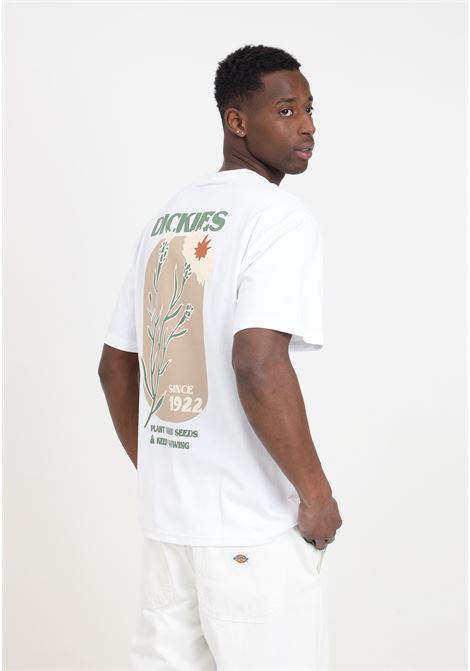 White men's t-shirt with color print on the back DIckies | T-shirt | DK0A4YR5WHX1WHX1
