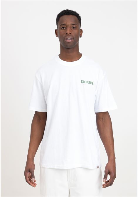 T-shirt da uomo bianca con stampa sul retro a colori DIckies | DK0A4YR5WHX1WHX1