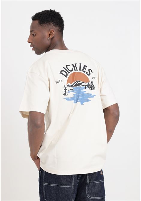 T-shirt da uomo color crema con stampa sul retro DIckies | DK0A4YRDF901F901