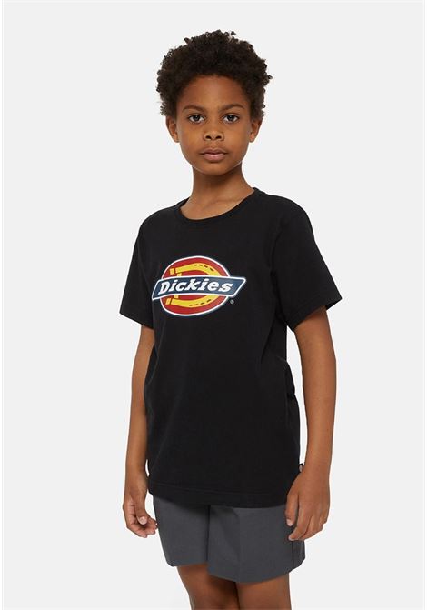 T-shirt bambino bambina nera con stampa logo DIckies | T-shirt | DK0KSR27KBK1KBK1